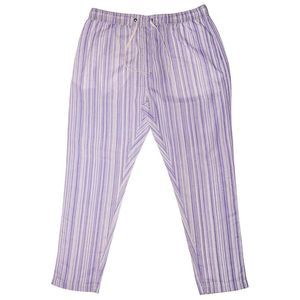Mens Pants Joggers Purple White Striped Drawstring Loose Casual Beach Large